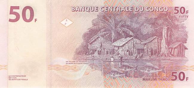 Kongo p.91 50 Francs 2000
